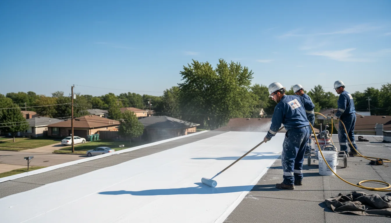 Commercial roof coating in Metuchen, NJ near me